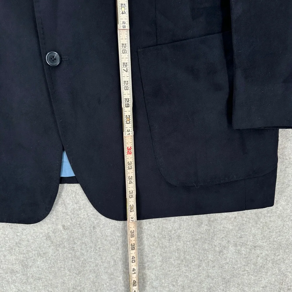 Pronto Uomo Black Faux‎ Suede Blazer Jacket 3X Lined Pockets Mens